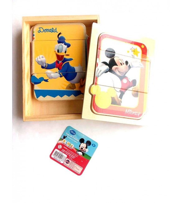 Jogo de Encaixe a casa do Mickey da Disney em Madeira - Toyng